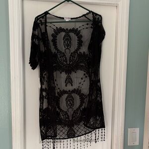 Xhilaration Black Kimono